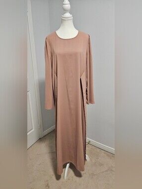 Everyday Long Sleeve Maxi Dress in Dusty Rose